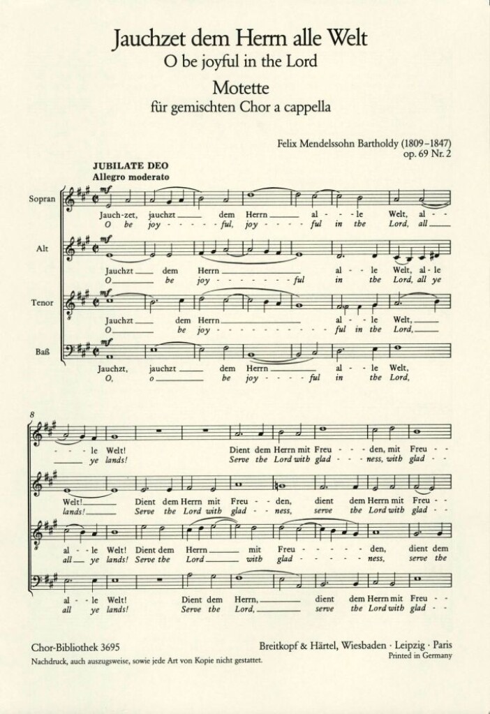 Drei Motetten op. 69/2
